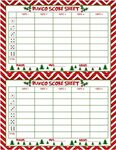 Christmas Bunco Score Sheets Printable